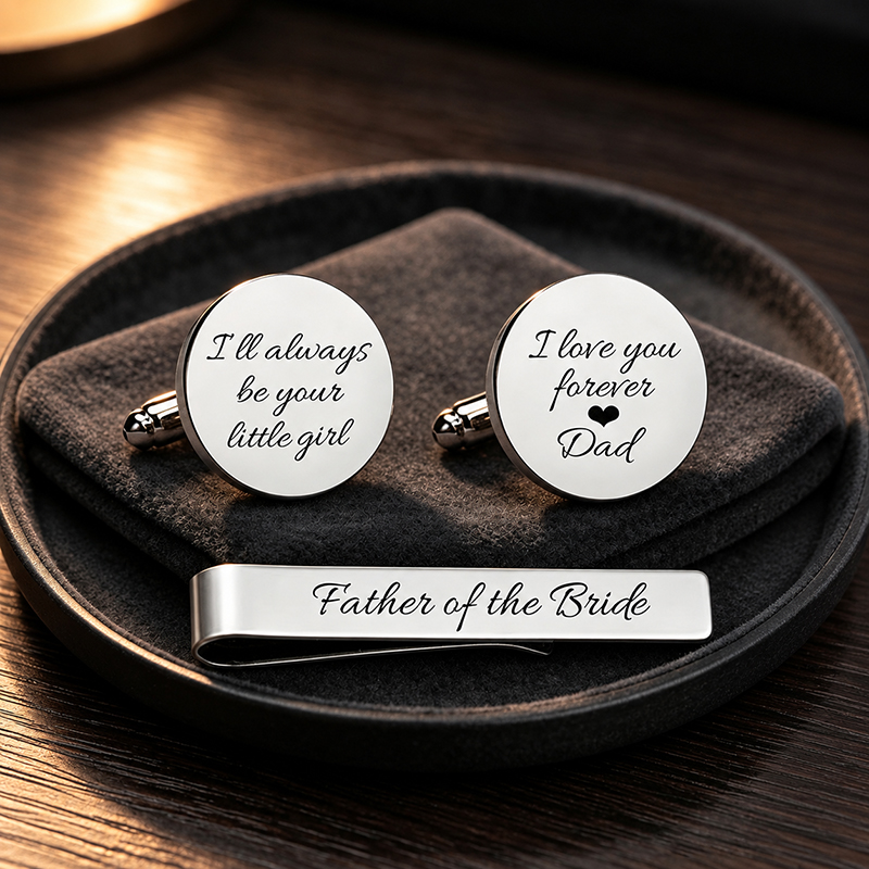 Zestaw spinki do mankietów i k – Tie Bar Set Gift recenzja i cena