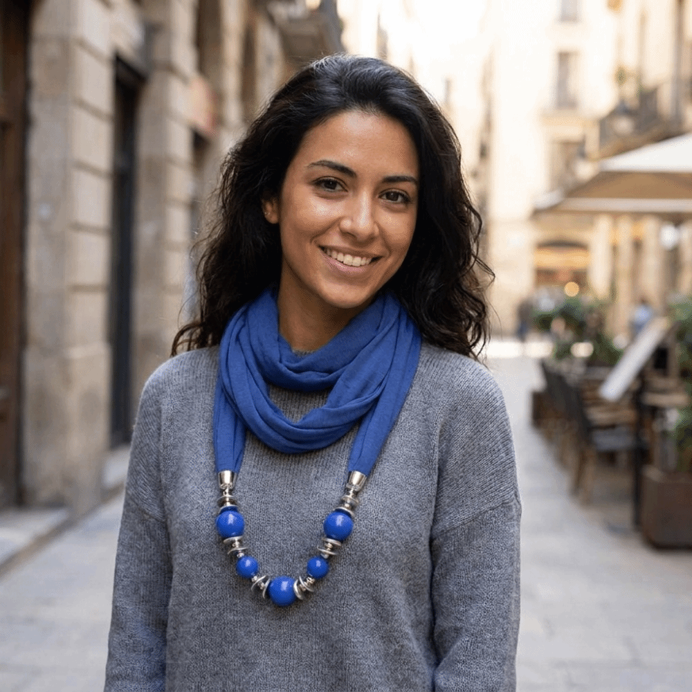 Modny szalik z szyfonu w jedno – Infinity Scarf Knit recenzja i cena