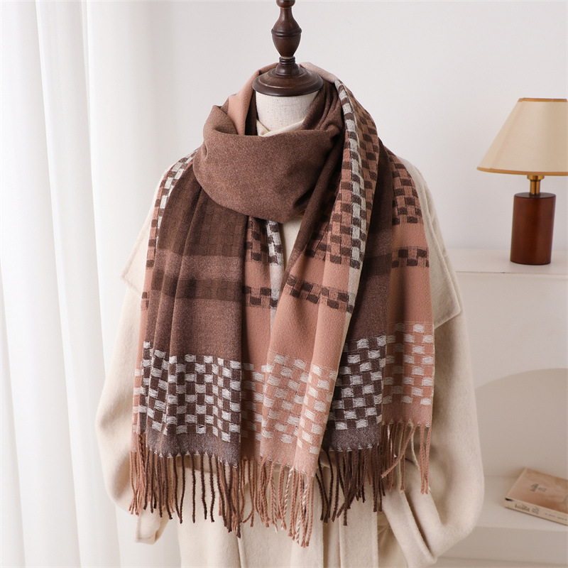 Luksusowy kaszmirowy damski sz – Woven Scarf Blanket recenzja i cena