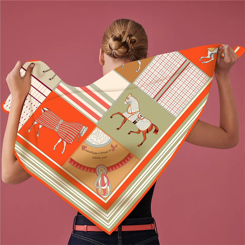Nowe, modne, drukowane jedwabn – Scarf Silk Square recenzja i cena