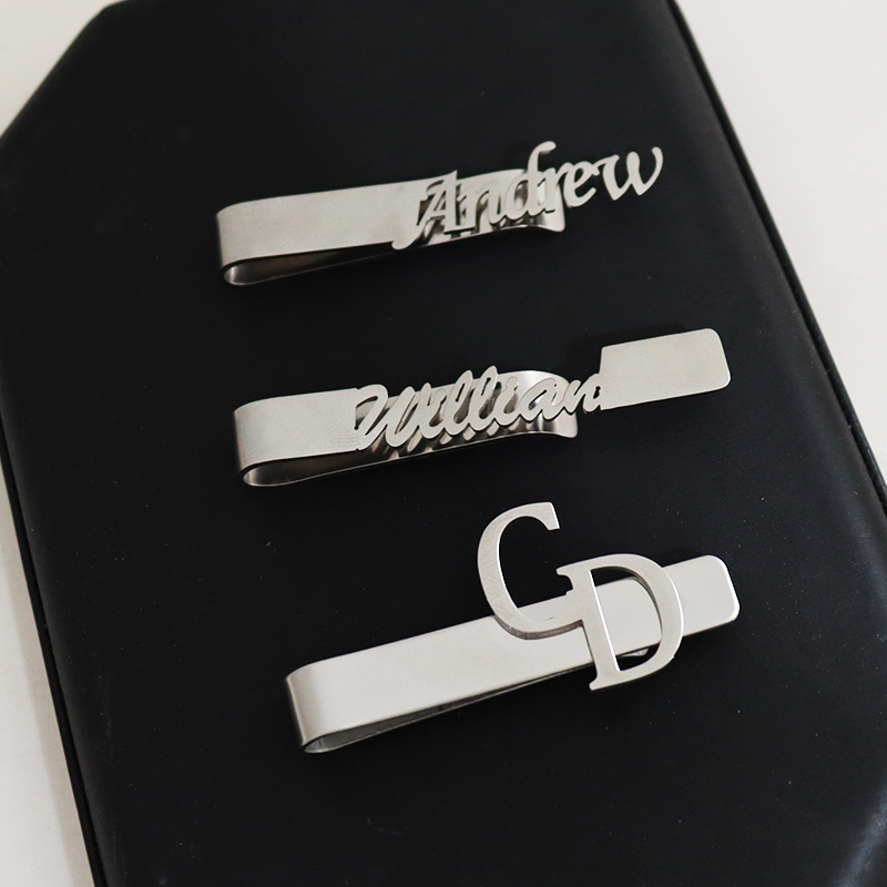 DIY Letter Name Pattern 4.8 *  – Tie Clip Silver recenzja i cena